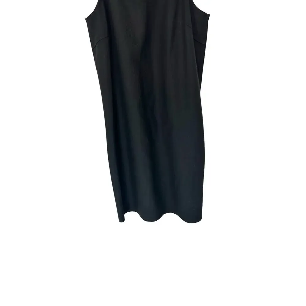 Emerson Fry Black Basic Scoop Neck Ponte‎ Layering Racerback Mini Dress Medium